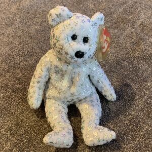 Ty Stuffed Bear with Starry Pattern